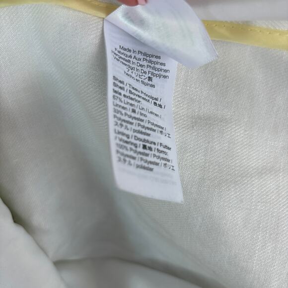 J Crew Bristol Linen Blazer 4 White Double Breasted Jacket AW081 J.Crew Nautical - Picture 8 of 10